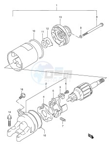 GSX400 (E30) drawing STARTING MOTOR