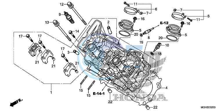 CYLINDER HEAD (FRONT)