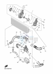 NIKEN MXT850 (BD5B) drawing WATER PUMP