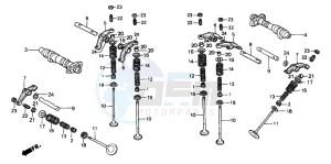 XL650V TRANSALP drawing CAMSHAFT/VALVE