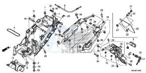 VFR1200XLE CrossTourer 2ED drawing REAR FENDER