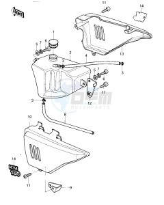 KM 100 A (A1 till A7) drawing SIDE COVERS_OIL TANK -- KM100-A6_A7- -