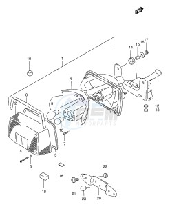 GSX400 (E30) drawing REAR COMBINATION LAMP