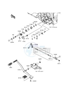 VULCAN_1700_VOYAGER_ABS VN1700BFF GB XX (EU ME A(FRICA) drawing Gear Change Mechanism