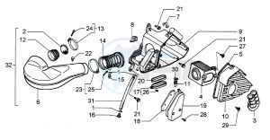 Hexagon 250 GT (5791881) 5791881 drawing Air filter