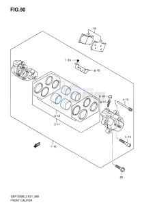 GSF-1250S ABS BANDIT EU drawing FRONT CALIPER