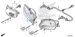 TRX500FM1E TRX500FM1 Europe Direct - (ED) drawing HEADLIGHT