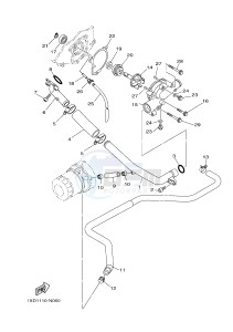 YXM700E YXM70VPHH (B42J) drawing WATER PUMP