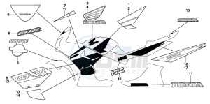 CBR125RS drawing MARK/STRIPE (CBR125RS)