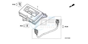 TRX420FMA Australia - (U / 2U 4WD) drawing METER