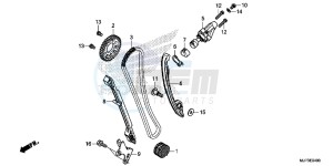 CRF1000AG CRF1000 - Africa Twin - ABS Europe Direct - (ED) drawing CAM CHAIN/TENSIONER