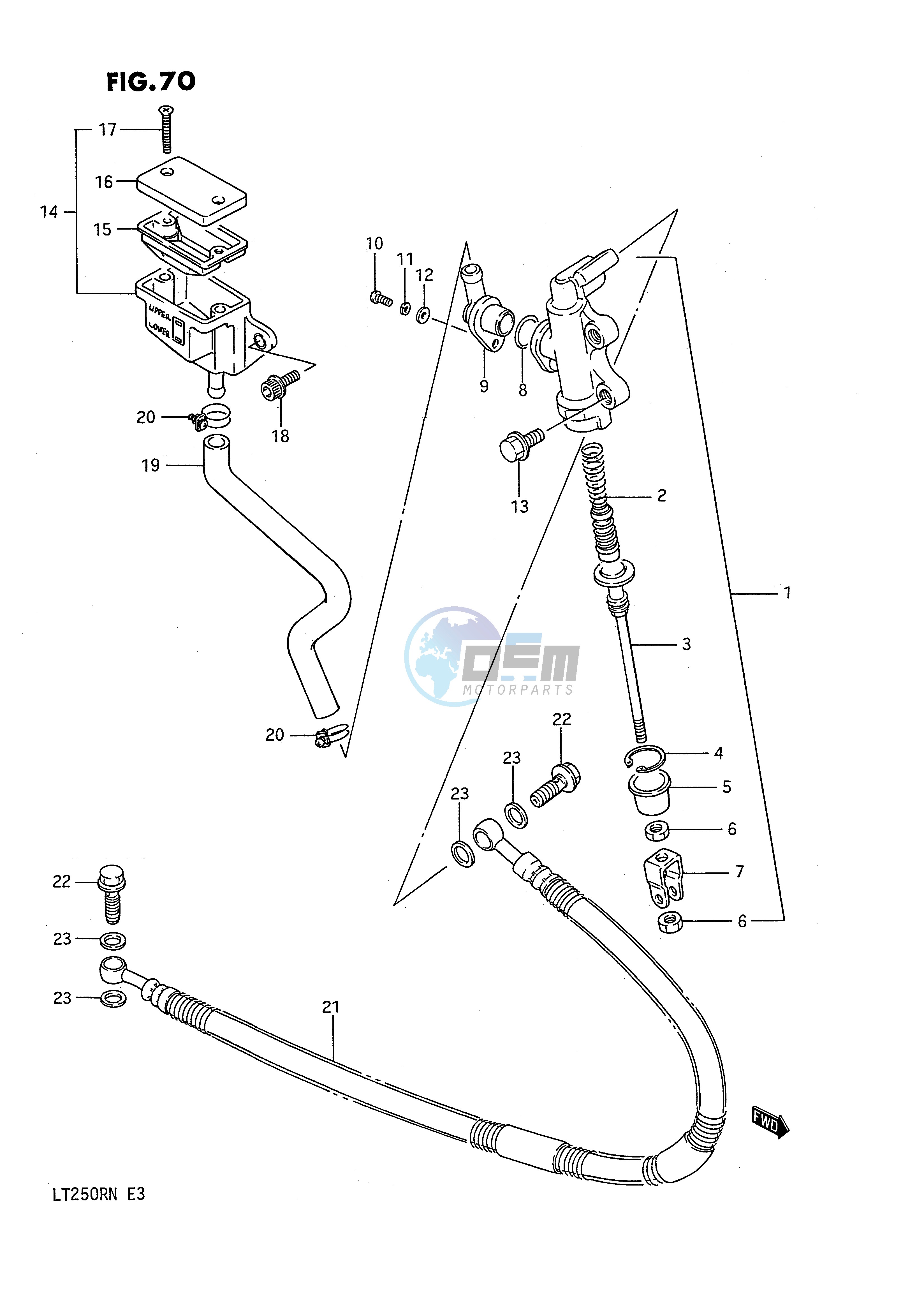 REAR MASTER CYLINDER (MODEL G)