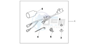 VFR1200XC drawing KIT ALARM ATT