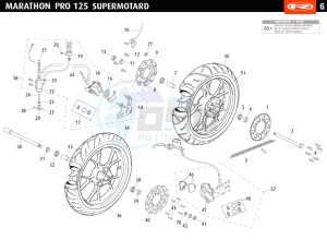 MARATHON-125-PRO-SM-BLUE drawing WHEEL - BRAKES