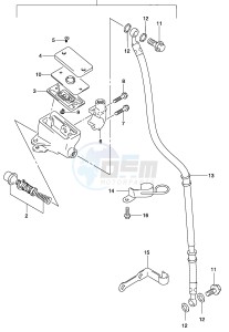 GZ125 (P4) drawing FRONT MASTER CYLINDER