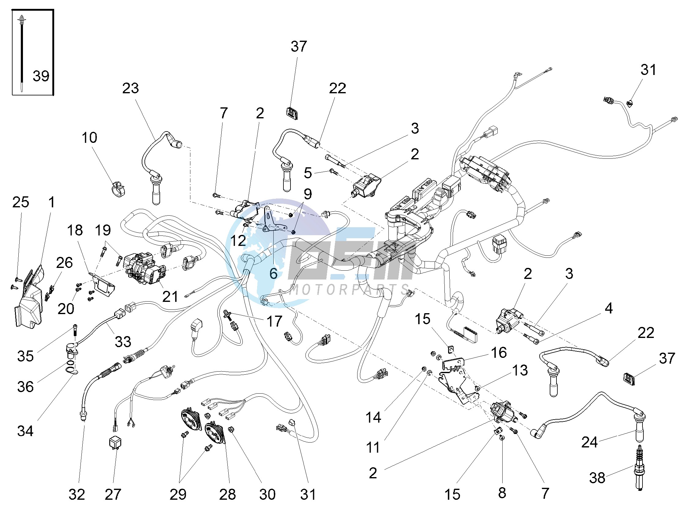 Front electrical system