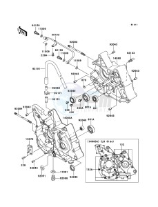 KLX110 KLX110CCF EU drawing Crankcase