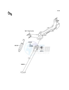 KLX110 KLX110CCF EU drawing Stand(s)