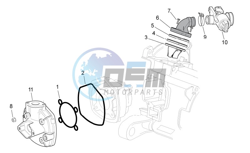 Cylinder head - Throttle body