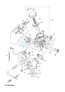 YP250R X-MAX 250 (2DL4 2DL4 2DL4) drawing INTAKE