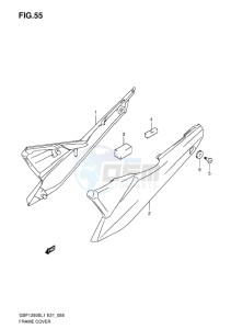 GSF-1250S ABS BANDIT EU drawing FRAME COVER