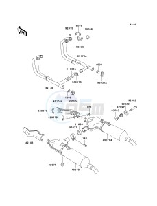 ZG 1200 B [VOYAGER XII] (B15-B17) [VOYAGER XII] drawing MUFFLER-- S- -