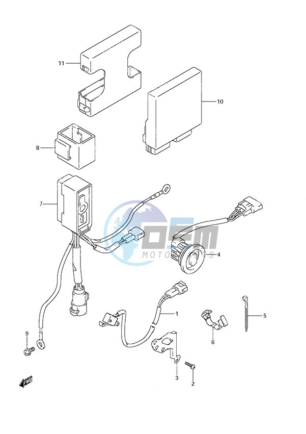 PTT Switch/Engine Control Unit