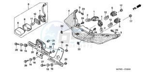 VFR8009 Ireland - (EK / MME) drawing REAR COMBINATION LIGHT (E,ED,EK,F)