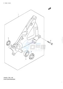 AN400 ABS BURGMAN EU drawing REAR SWINGING ARM