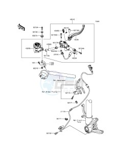 NINJA H2R ZX1000PFF EU drawing Front Master Cylinder