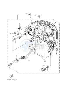 MW125A TRICITY 125 ABS (2CM2 2CMC) drawing TAILLIGHT