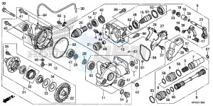 TRX420FMD TRX420 Europe Direct - (ED) drawing FRONT FINAL GEAR