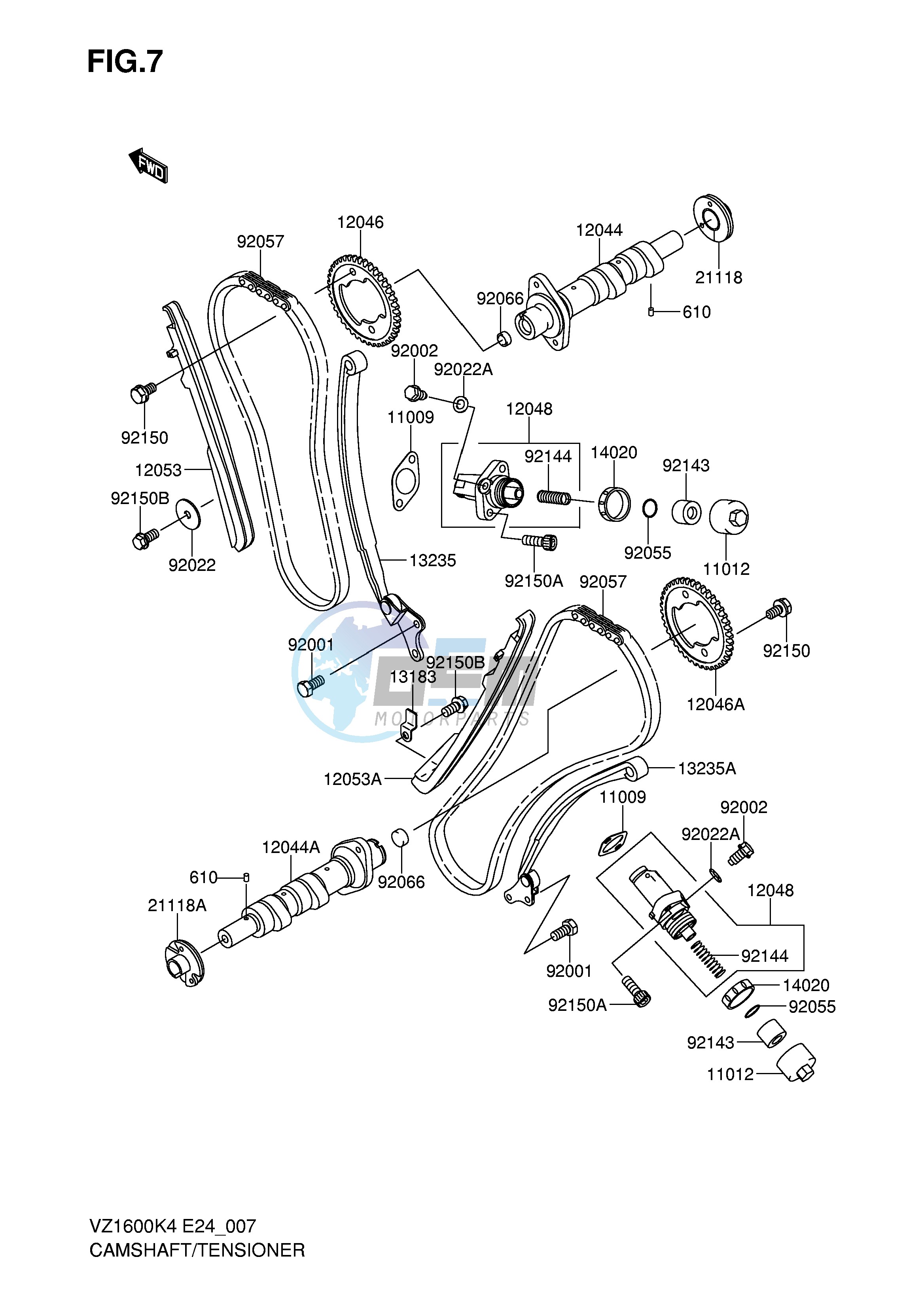 CAMSHAFT TENSIONER