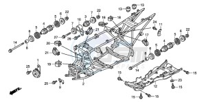 TRX420FE FOURTRAX ES drawing FRAME BODY