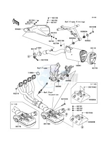 VERSYS_1000 KLZ1000ADF FR GB XX (EU ME A(FRICA) drawing Muffler(s)