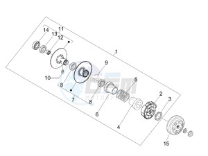 PRIMAVERA 50 4T 4V NOABS E2 (NAFTA) drawing Driven pulley