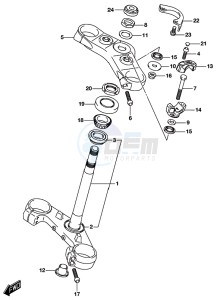 GSX-S750A drawing STEERING STEM