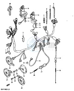 GSX1100 (Z-D) drawing WIRING HARNESS