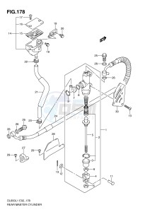 DL650 (E2) V-Strom drawing REAR MASTER CYLINDER (DL650L1 E19)