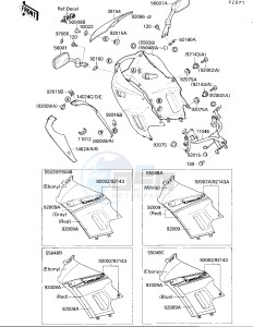 EX 250 F [NINJA 250R] (F2-F4) [NINJA 250R] drawing COWLING