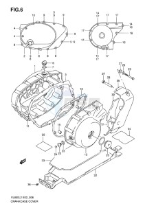 VL800 INTRUDER EU drawing CRANKCASE COVER