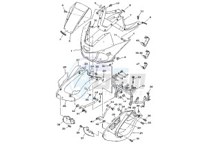 TDM 850 drawing COWLING MY01