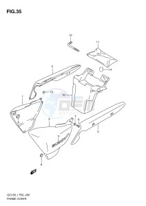 GZ125 (P02) drawing FRAME COVER