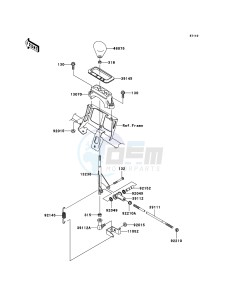 KVF750 4x4 KVF750A7F EU GB drawing Control