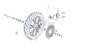 GPR REPLICA - GPR R - 50 CC VTHGR1D1A EU2 drawing FRONT WHEEL