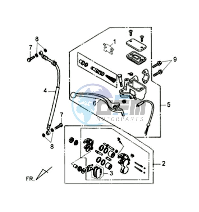 BRAKE LEVER / BRAKE CALIPER / BRAKE LINES