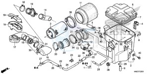 TRX500FPAE TRX500FPA Europe Direct - (ED) drawing AIR CLEANER