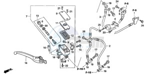 CBF600NA drawing FR. BRAKE MASTER CYLINDER (CBF600SA6/NA6)