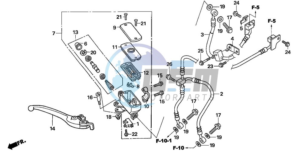 FR. BRAKE MASTER CYLINDER (CBF600SA6/NA6)