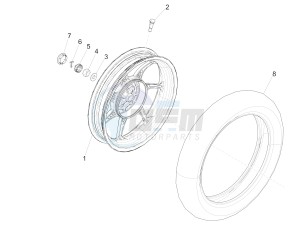 Liberty iGet 50 4T 3V (NAFTA) drawing Rear wheel